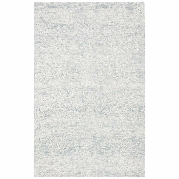 Flowers First 8 x 10 ft. Metro Contemporary Rectangle Hand Tufted Rug, Light Grey FL1872636